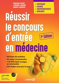 Réussir le concours d'entrée en médecine : Physique Chimie Mathématiques Biologie - Edition 2025