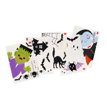 Lot de 5 feuilles autocollants vitres Legami - Halloween
