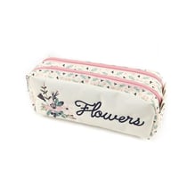Trousse rectangulaire 2 compartiments Cultura - Vintage Flowers
