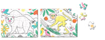 4 puzzles à colorier