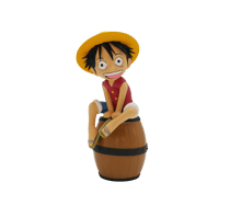 Figurine lumineuse LED Teknofun - One Piece - Luffy sur tonneau