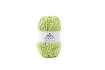 Pelote de fil à tricoter 100 % polyester - DMC - Velvet - Vert 015