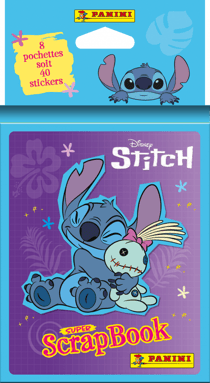 Blister 8 pochettes Panini France - Lilo et Stitch - Stitch 2 - Mon Super Scrapbook