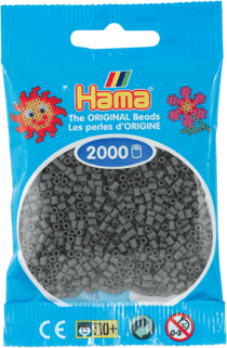 Sachet de perles Hama - 2,5 mm - Gris foncé - 2000 perles