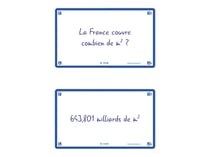 80 flashcards - 7,5 x 12,5 cm - Flash 2.0 Oxford - Uni blanc - cadre bleu marine