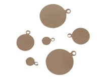 6 breloques dorées « médaillons » - Créalia