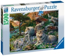Ravensburger Puzzle 1500 pièces - Loups au printemps