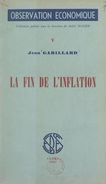 La fin de l'inflation