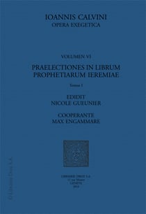 Praelectiones in librum prophetiarum Ieremiae - Series II. Opera exegetica