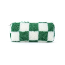 Trousse 1 compartiment Cultura - Vert - Sherpa damiers