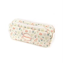 Trousse rectangulaire 2 compartiments Cultura - Fleurs Champêtres