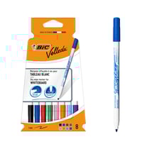 Lot de 8 marqueurs effaçables à sec - Velleda - Pointe ogive fine - Bic
