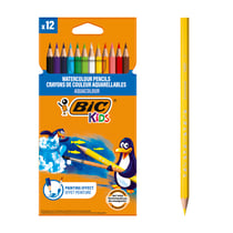 Pochette de 12 crayons de couleur aquarellables - Aquacouleur - Bic Kids