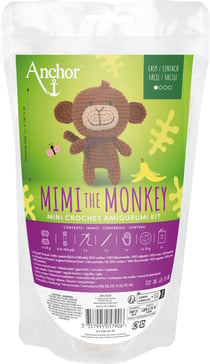 Kit de mini crochet amigurumi Anchor - Singe