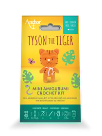 Kit de mini crochet amigurumi Anchor - Tigre