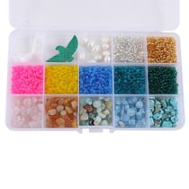 Coffret de perles - Rocaille et pierres - Créalia