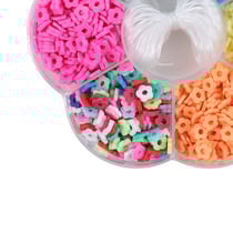 Boîte de perles Heishi - Fleurs pop - Créalia