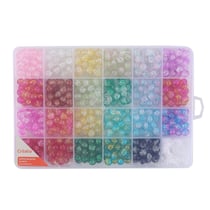Coffret perles en verre - Multicolores - Créalia