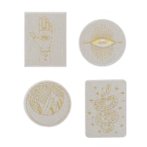 Patchs thermocollants x4 - Tarot - Beige - Créalia
