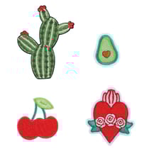 Patchs thermocollants x4 - Mexicain - Créalia