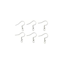 Boucles d'oreilles crochets x6 - Acier inoxydable argenté - Créalia