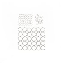 Anneaux brisés x100 - 3/5/10 mm - Acier inoxydable argenté - Créalia