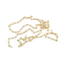 Chaîne mailles larges - 1 m - Acier inoxydable doré - Créalia