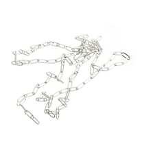 Chaîne mailles larges - 1 m - Acier inoxydable argenté - Créalia