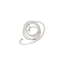 Chaîne mailles serpent - 50 cm - Acier inoxydable argenté - Créalia