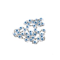 Chaîne oe il grec - 50 cm - Acier inoxydable argenté - Créalia