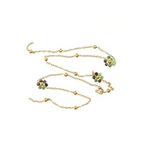 Chaîne fleurs - 50 cm - Acier inoxydable argenté - Créalia