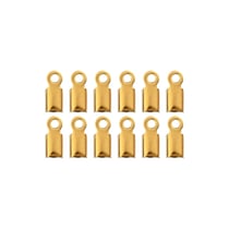 Pince - cordons x12 - 2 mm - Acier inoxydable doré - Créalia