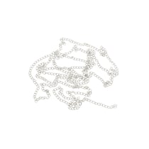 Chaîne mailles forçat - 1,5 m - Acier inoxydable argenté - Créalia
