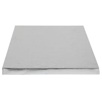 Carton carré - argent - 20 x 20 cm - Gatodéco