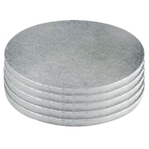 5 cartons ronds - argent - 35 cm - Cerf Dellier