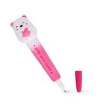 Stylo à encre gel Legami - Squishy ours - Rose - Pointe moyenne