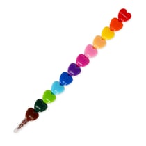 Lot de 12 crayons Legami - coeurs empilables