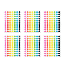 Pastilles adhésives x490 - 8 mm - Colorées - Cultura