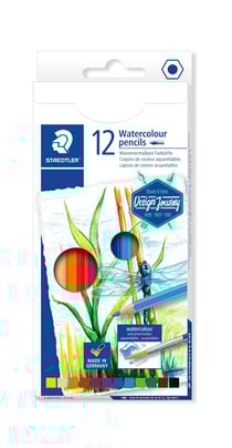 Lot de 12 crayons de couleur aquarellables - Staedtler - Design Journey