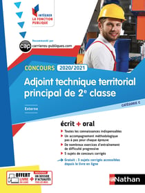 Concours adjoint technique territorial principal de 2e classe (édition 2020/2021)