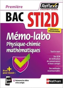 Mémos réflexes Tome 35 : bac STI2D - mémo-labo physique-chimie mathématiques - première (édition 2019)