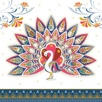 Carte double - Arabesque - 16 x 16 cm - Pictura