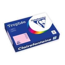Ramette de papier - 500 feuilles A4 21 x 29.7 cm - 80 g/m² - Trophée - Clairefontaine - Rose