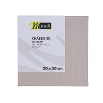 Châssis en lin - 20 x 20 cm - 330 g/m² - Monali