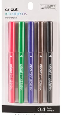 Lot de 5 stylos Cricut™ - Couleurs assorties - Pointe fine