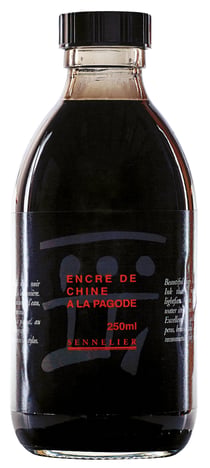 Encre de chine à la pagode 250 mL Sennelier - Noire