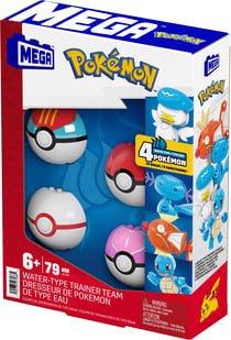 Pack 4 Pokémon eau Mega - Mattel