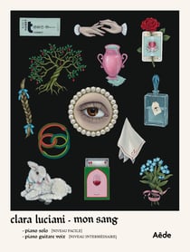 Clara Luciani : Mon sang - Piano solo (facile) & piano - voix - guitare (intermédiaire)