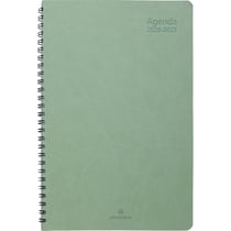 Agenda semainier 2025/2026 Oberthur - Vert sauge - 17 x 24,5 cm - Grenade