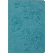 Agenda semainier 2025/2026 Oberthur - Turquoise - 17 x 24,5 cm - Summerside